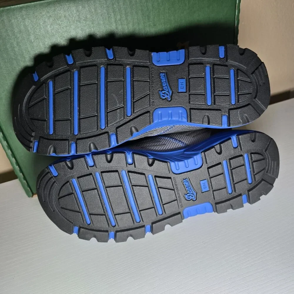 Danner Run Time Composite Toe Work Shoes Women’s 7 Gray Blue EH Slip Resistant
